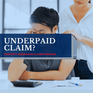 underpaid property damage insurance claim